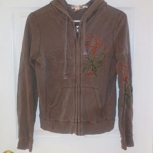 Vintage Split zip up hoodie